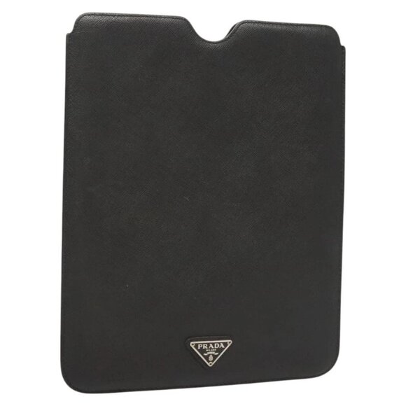 PRADA iPad Case Safiano leather Black Auth 121105 - Picture 1 of 16